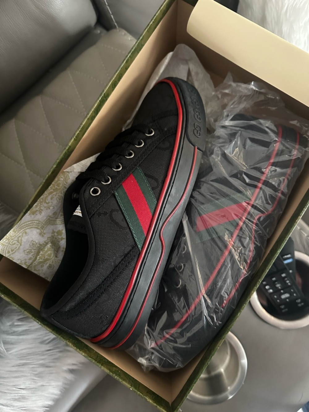 Gucci Men’s Black Low-Top Gucci 1977 Tennis